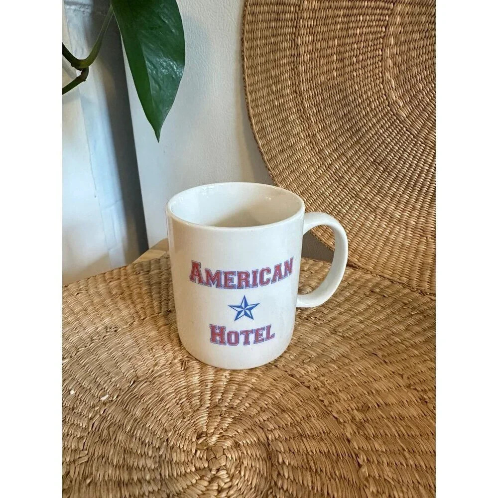 American Hotel ceramic mug